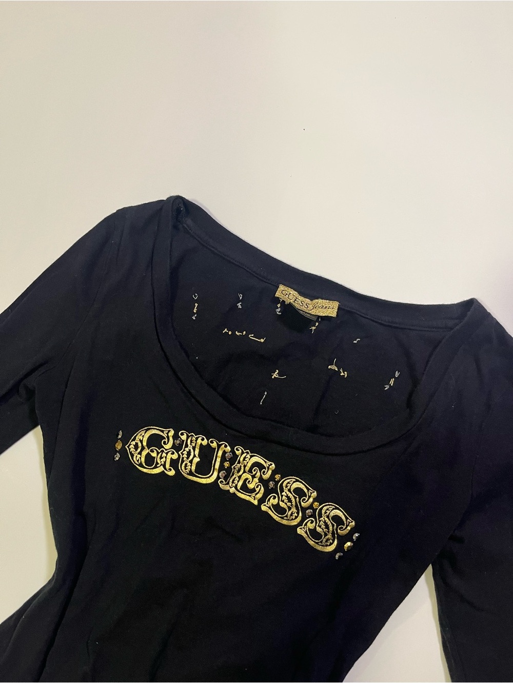 y2k guess jeans graphic long sleeve - Picture 2 of 3